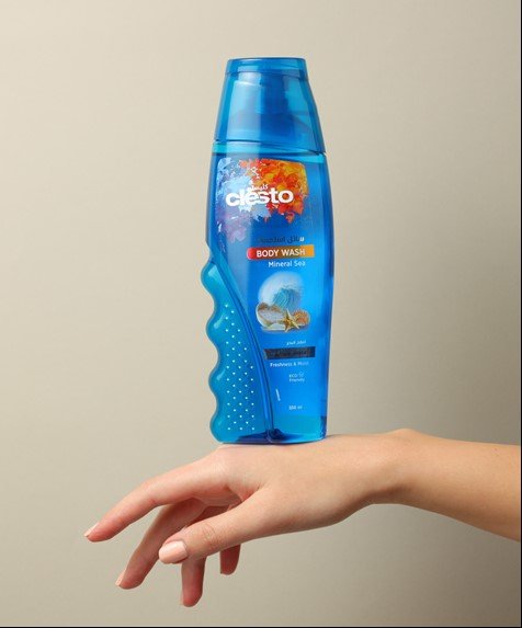 Waves of revival, Clesto shower gel with sea minerals.